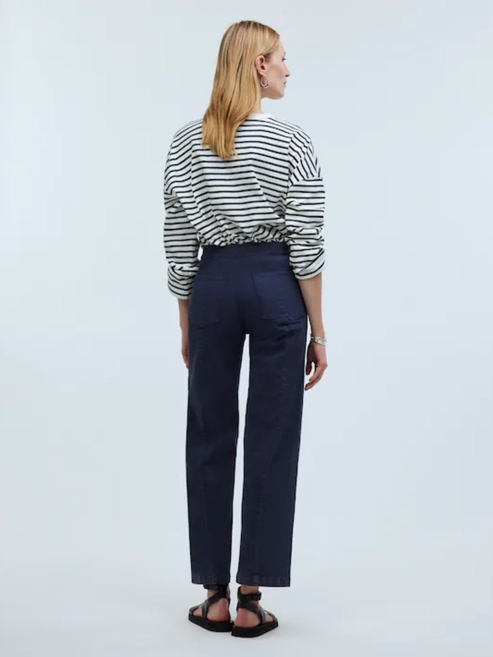 Madewell Emmett Wide Leg Crop Pant - Picture 4 of 8